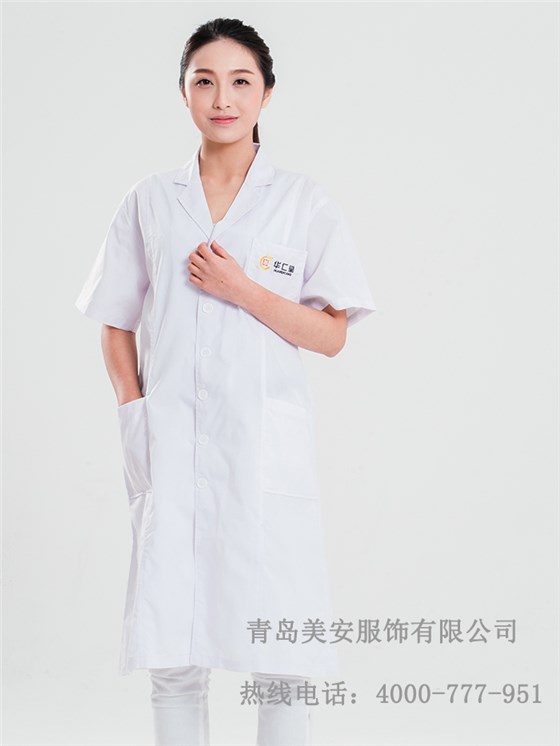医药行业涤棉防静电大褂批发定制厂家青岛美安服饰