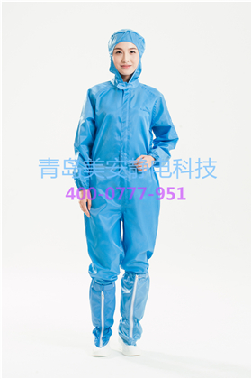 青岛食品加工专用防静电连体连帽服