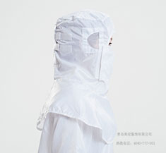 白色防静电披肩帽